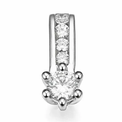 timantti riipus 14 karaatti valkokultaa 0,14 ct 0,064 ct