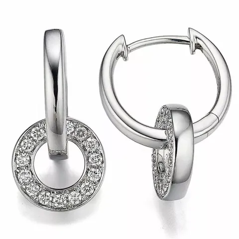 18 mm timantti rengas 14 karaatin valkokultaa kanssa timanttia