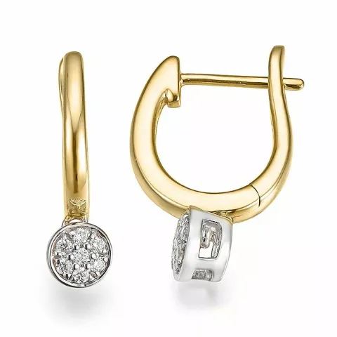 18 mm timantti rengas 14 karaatin kultaa ja valkokul kanssa timantti 