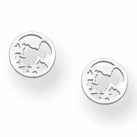 11 mm world nappikorvakorut hopea