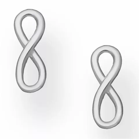 Ääretön korvarenkaat  hopea