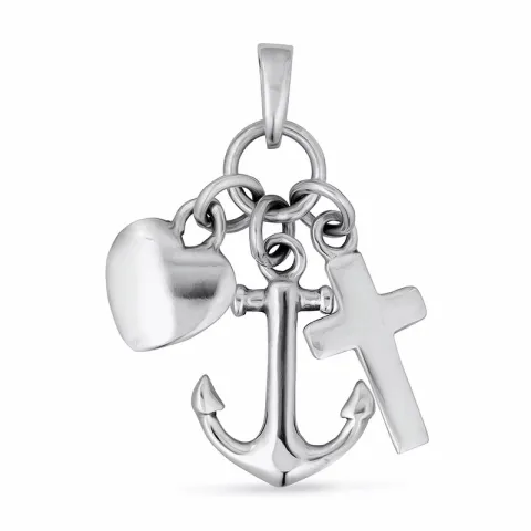 Usko-toivo-rakkaus riipus  hopeaa