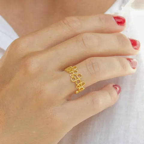 sormus kullattua hopeaa