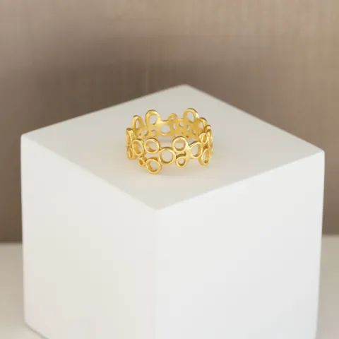 sormus kullattua hopeaa