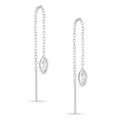 pitkät ketjukorvakorut  hopea