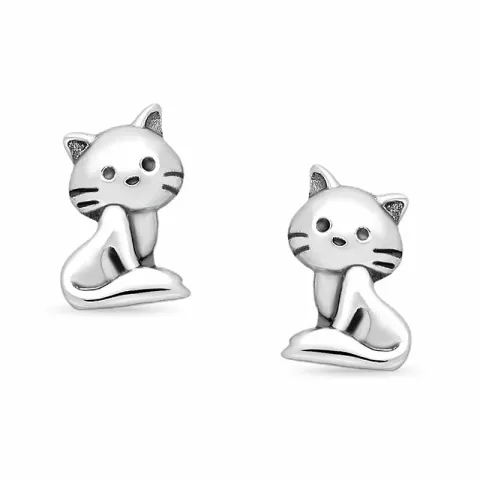 kissat nappikorvakorut  hopea - Little Ones