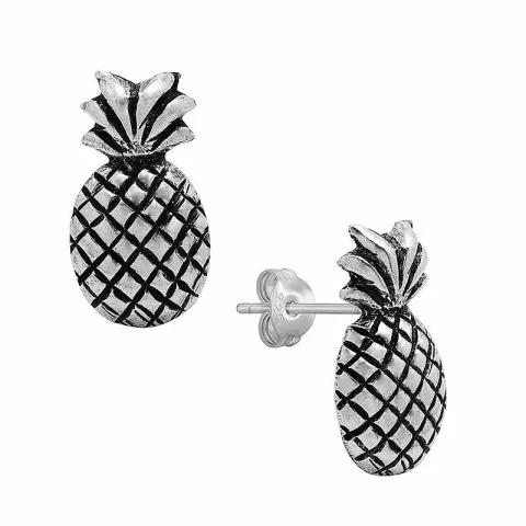 ananas nappikorvakorut hopeaa
