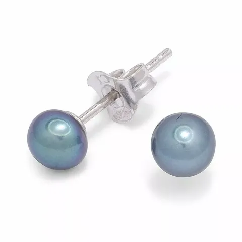 6-6,5 mm helmi nappikorvakorut  hopeaa