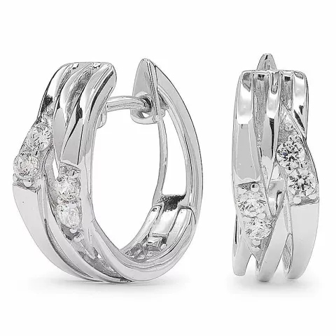 Zirkoni rengas 9 karaatin valkokultaa kanssa 