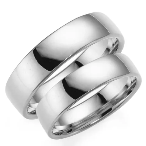 5 mm vihkisormusta 9 karaatin valkokultaa - setit