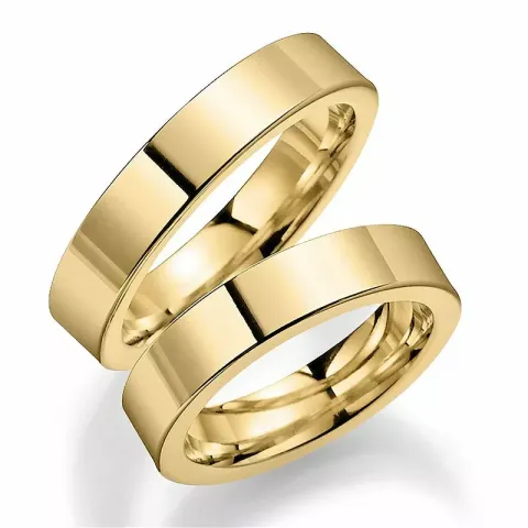 5 mm vihkisormusta 9 karaatin kultaa - setit