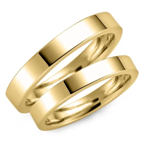 3 mm vihkisormusta 9 karaatin kultaa - setit