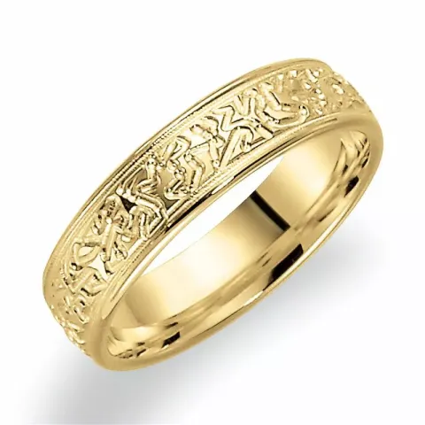 Kuvio 5 mm vihkisormus 14 karaatin kultaa