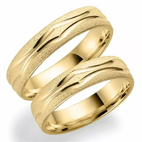 Kuvio 5 mm vihkisormusta 14 karaatin kultaa - setit