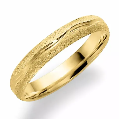 Karhea ja kiiltävä 3,5 mm vihkisormus 14 karaatin kultaa