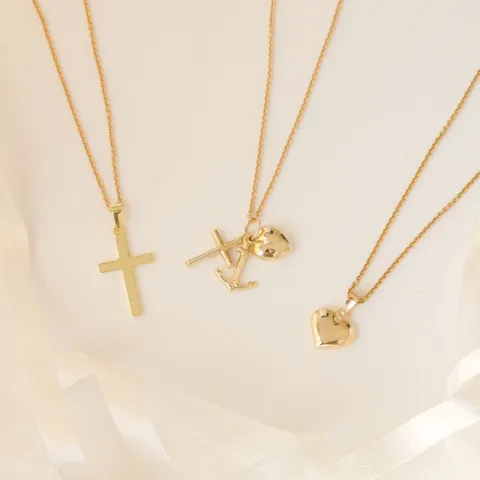 Usko-toivo-rakkaus riipus  14 karaatin kultaa - Amoré