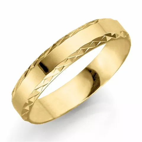 Kuvio 4 mm vihkisormus 9 karaatin kultaa