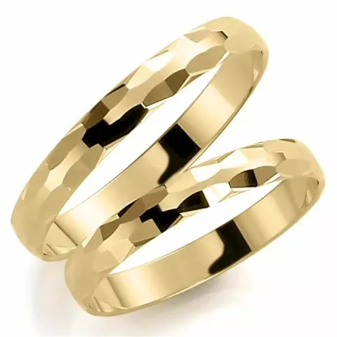 Kapea 3 mm vihkisormusta 14 karaatin kultaa - setit