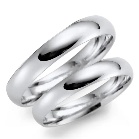 3 mm vihkisormusta 14 karaatin valkokultaa - setit