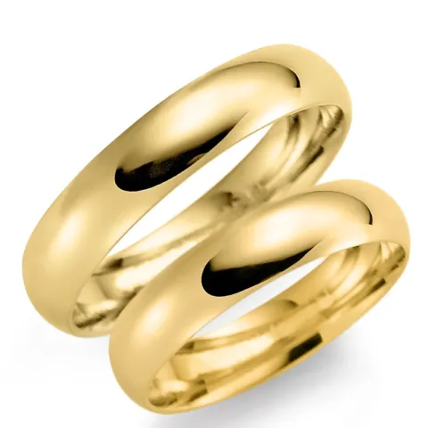 4 ja 5 mm vihkisormusta 9 karaatin kultaa - setit