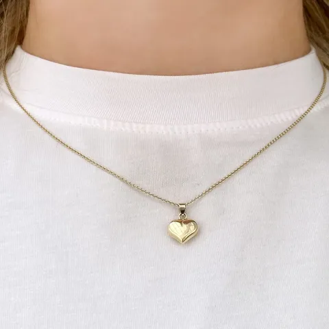sydän kaulaketju kullattua hopeaa riipus 9 karaatin kultaa - Amoré
