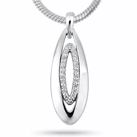 Pitkä ovaali hopea riipus  hopeaa