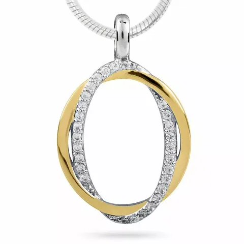 ovaali kullattua riipus  hopeaa ja kullattua hopeaa