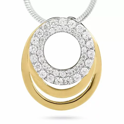 pyöreä kullattua riipus  kullattua hopeaa ja hopeaa