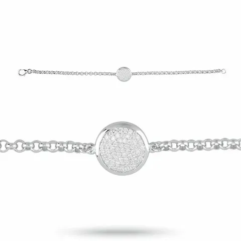 zirkoni rannekoru hopeaa