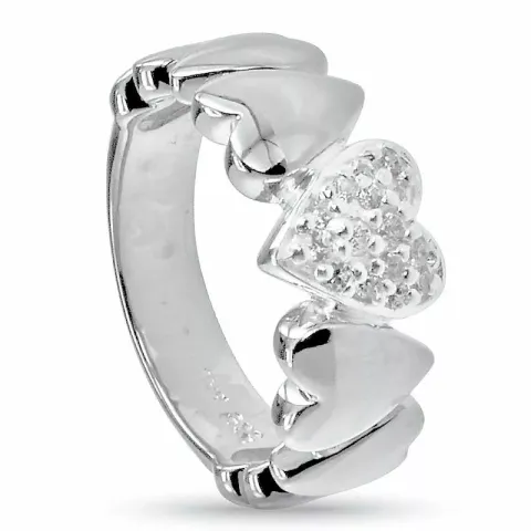 sydän sormus hopeaa