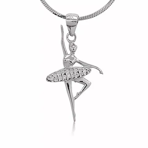 balettitanssija riipus  hopeaa