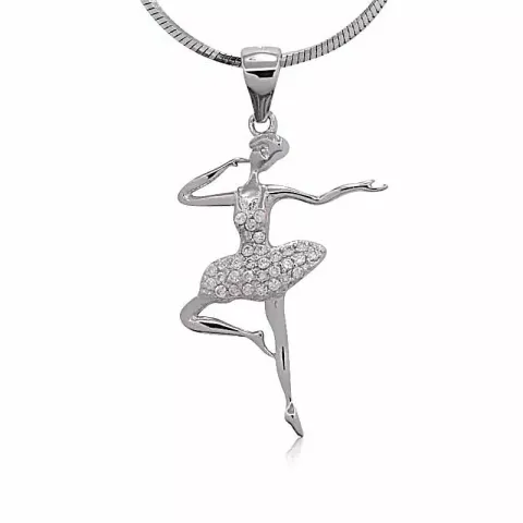 Elegantti balettitanssija riipus  hopeaa