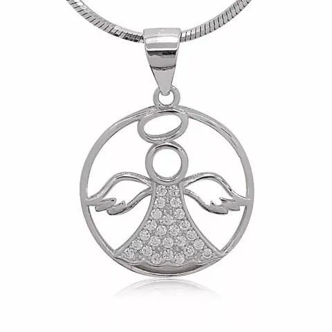 Pyöreä enkeli riipus  hopeaa