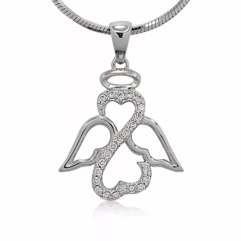 Sydän enkeli riipus  hopeaa