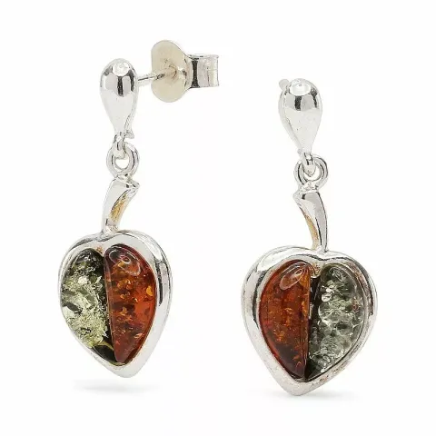 sydän nappikorvakorut  hopeaa