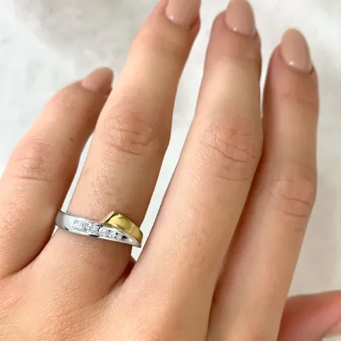 sormus hopeaa kullattua hopeaa