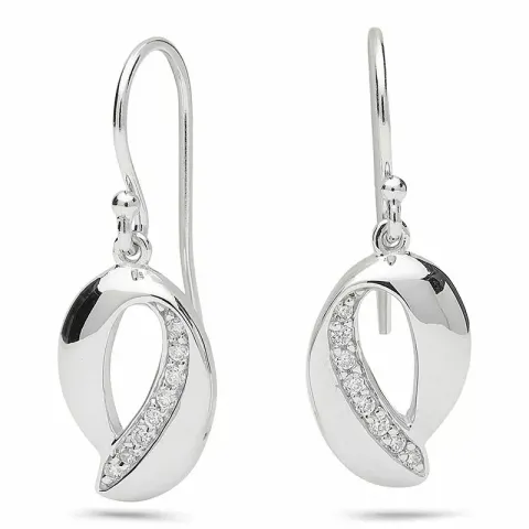 Abstrakteja korvarenkaat  rodinoitua hopeaa