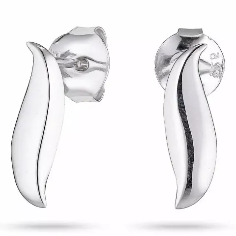 abstrakti nappikorvakorut  rodinoitua hopeaa