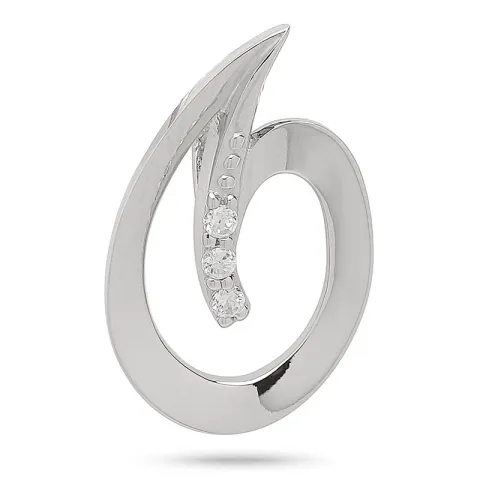 Abstrakti ovaali riipus  rodinoitua hopeaa