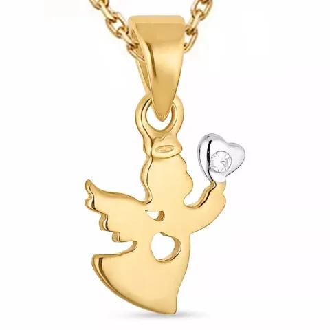 enkeli kaulaketju kullattua hopeaa riipus kullattua hopeaa