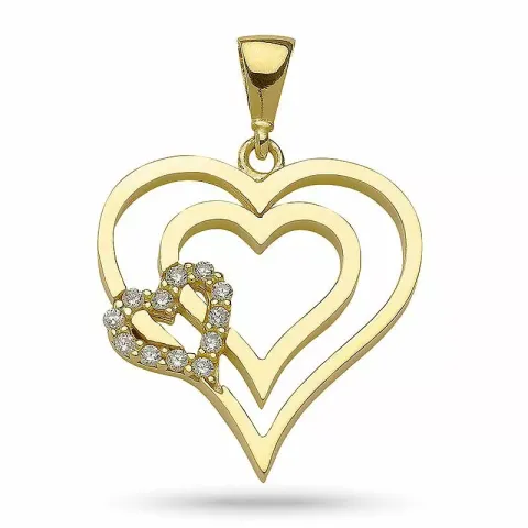 sydän riipus  kullattua hopeaa