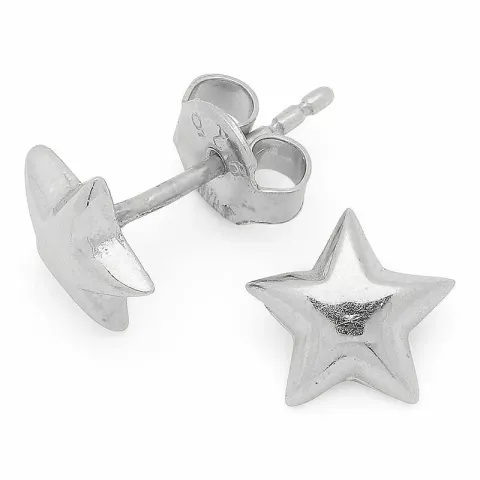 tähti nappikorvakorut  hopea