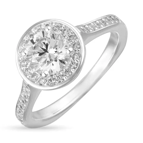 zirkoni sormus hopea