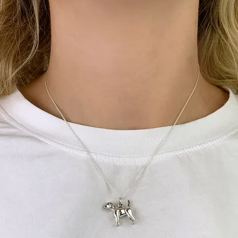 koirat riipus  hopeaa