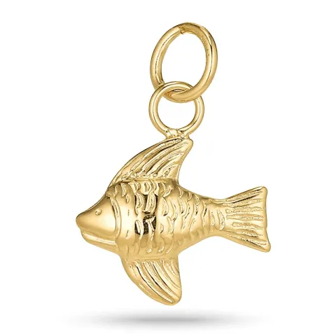 Elegantti kala riipus  kullattua hopeaa