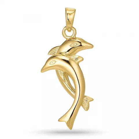Suuri delfiini riipus  kullattua hopeaa