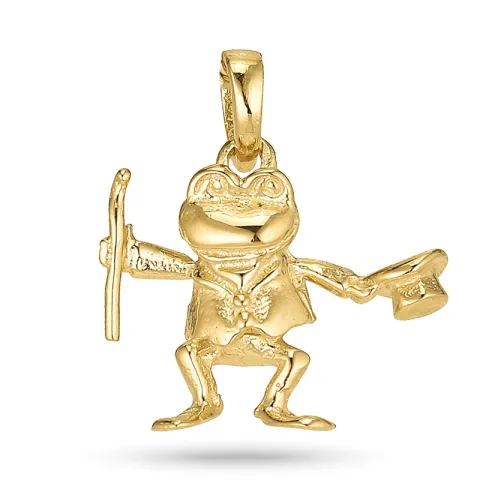 sammakko riipus kullattua hopeaa