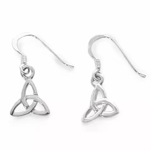 Pieniä abstrakti korvarenkaat  hopea