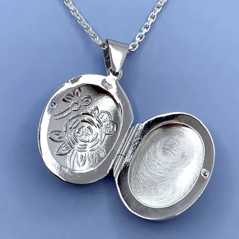 18 x 22 mm medaljonki hopeaa