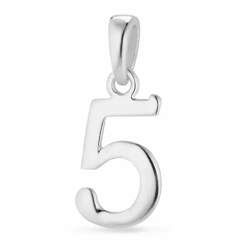 numero 5 riipus hopeaa